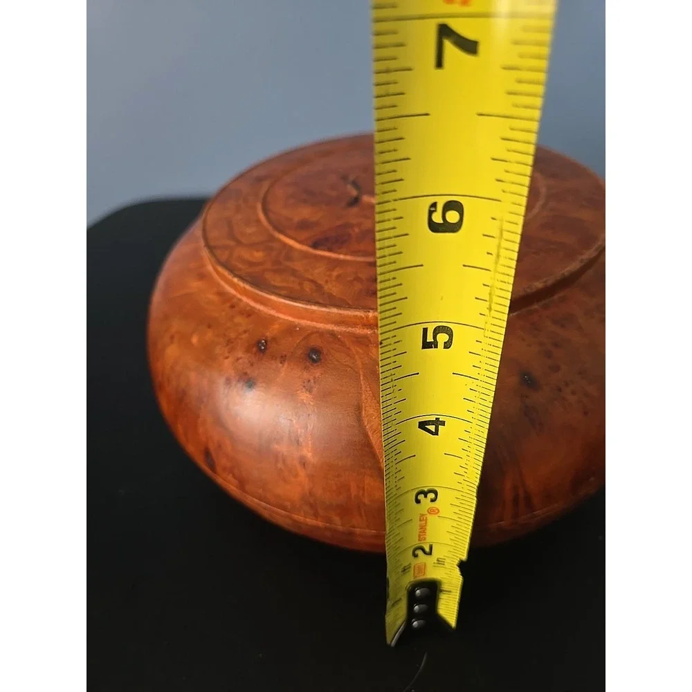 Bhutanese Burl Dhapa Wooden Bowl Maple Wood Handmade Luxury